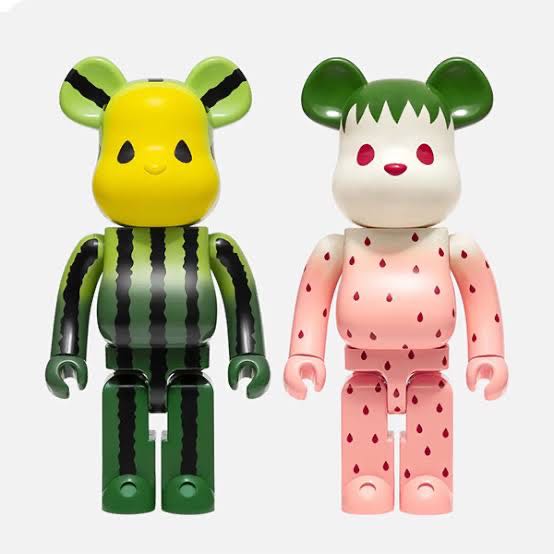 Bearbrick Clot stawberry & watermelon 1000%