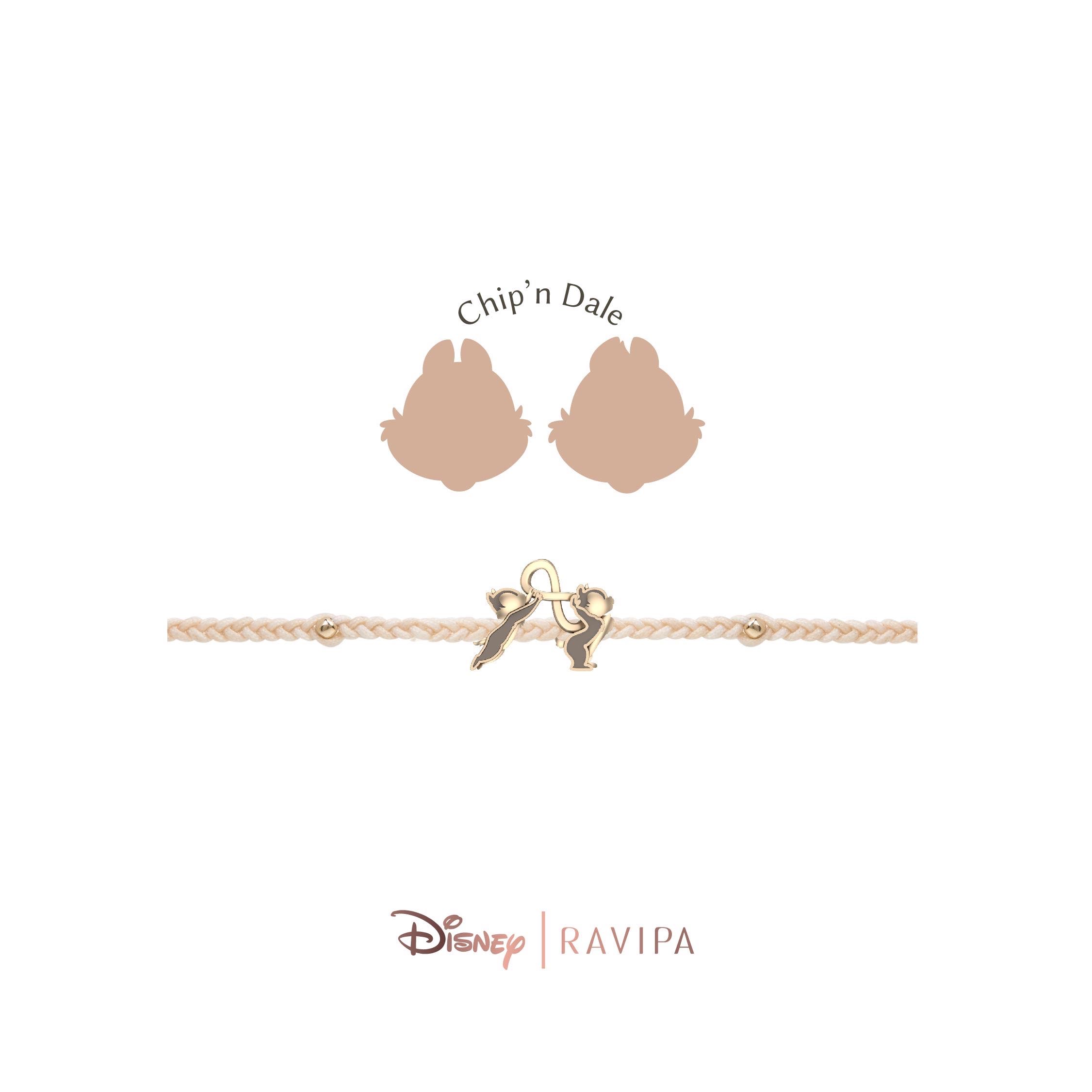 Gold Signature Chip&Dale Bracelet