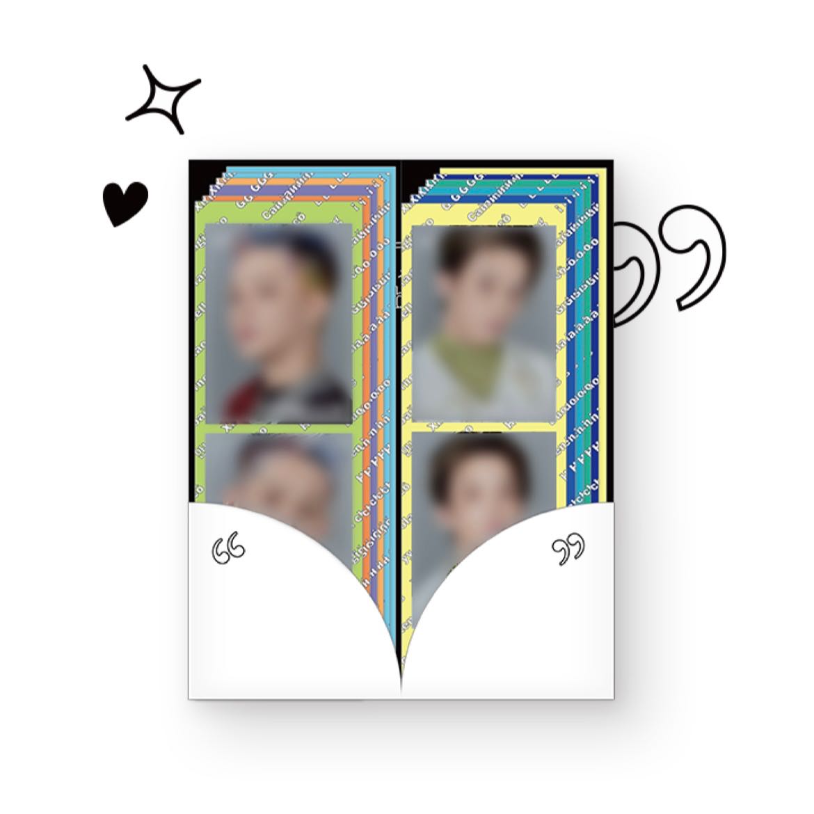 [treasure] 2 cut photo + sticker set