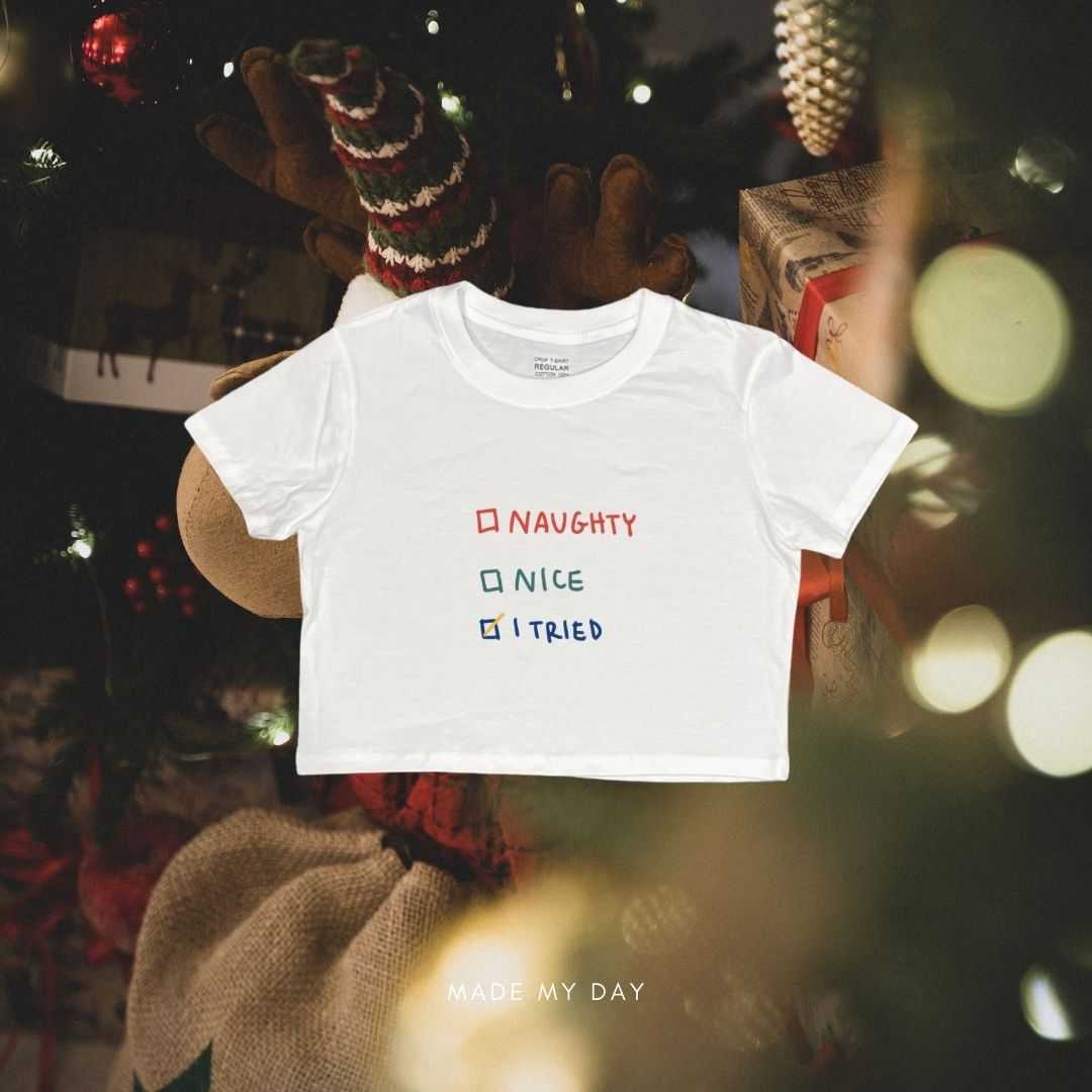 I TRIED XMAS T-SHIRT