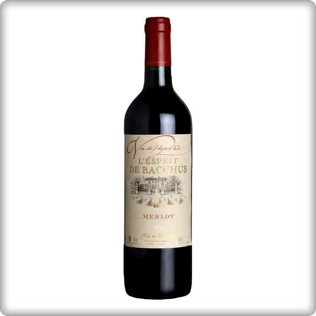 ESPRIT DE BACCHUS MERLOT VIN DE PAYS D'OC RED 2014[France]