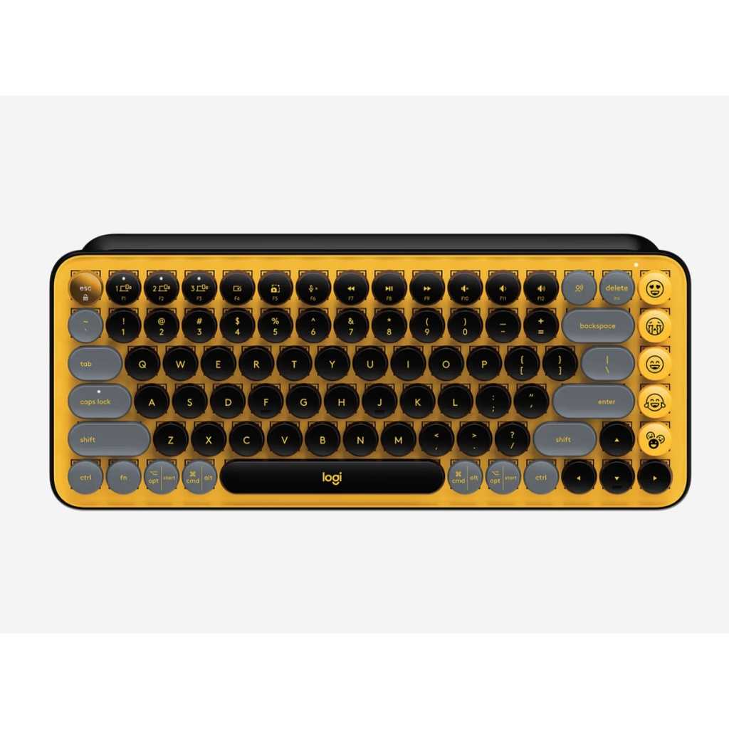 LOGITECH POP KEYS คีย์บอร์ดแมกคานิคอลไร้สายพร้อมปุ่มอิโมจิปรับแต่งได้