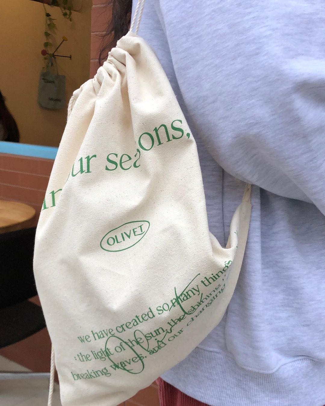  in our seasons string bag