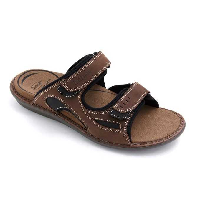 SCHOLL Concord Biomechanics Sandals -Brown [M] NEA รองเท้าแตะ เพื่อสุขภาพ ผู้ชาย สกอล์ แท้