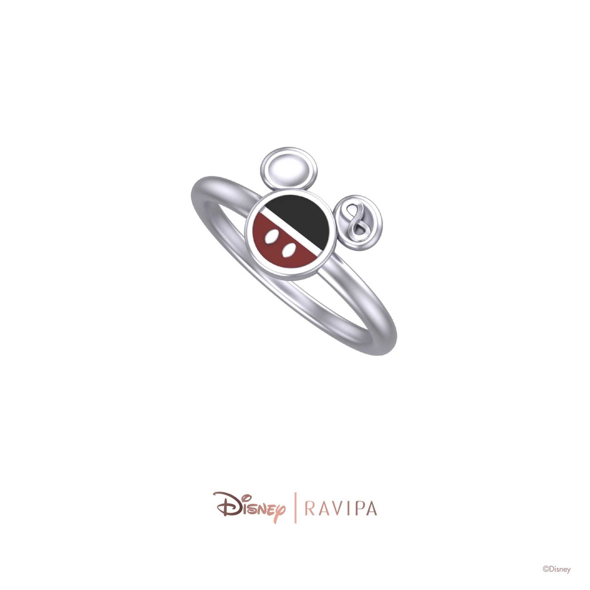 Classic Silver Mickey Mouse Ring