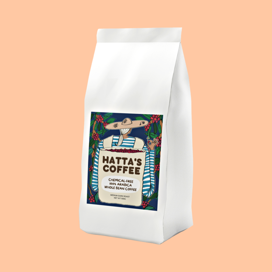 เมล็ดกาแฟอาราบิก้า ปลอดสาร คั่วใหม่ Medium-Dark Roast 500g | Chemical-free Arabica Coffee Beans