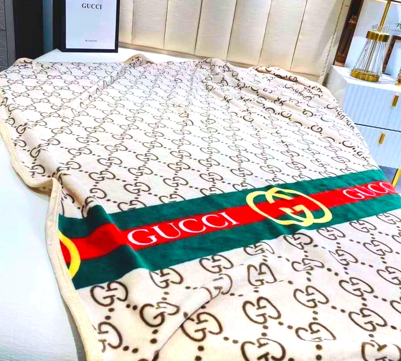 🛌ผ้าห่มGC🌟ครีมคาดเขียว