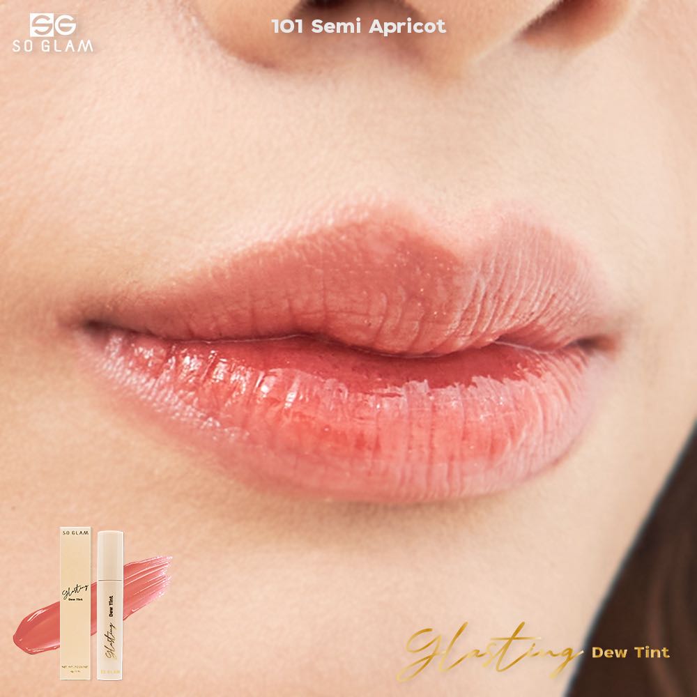 SO GLAM GLASTING DEW TINT 101 SEMI APRICOT
