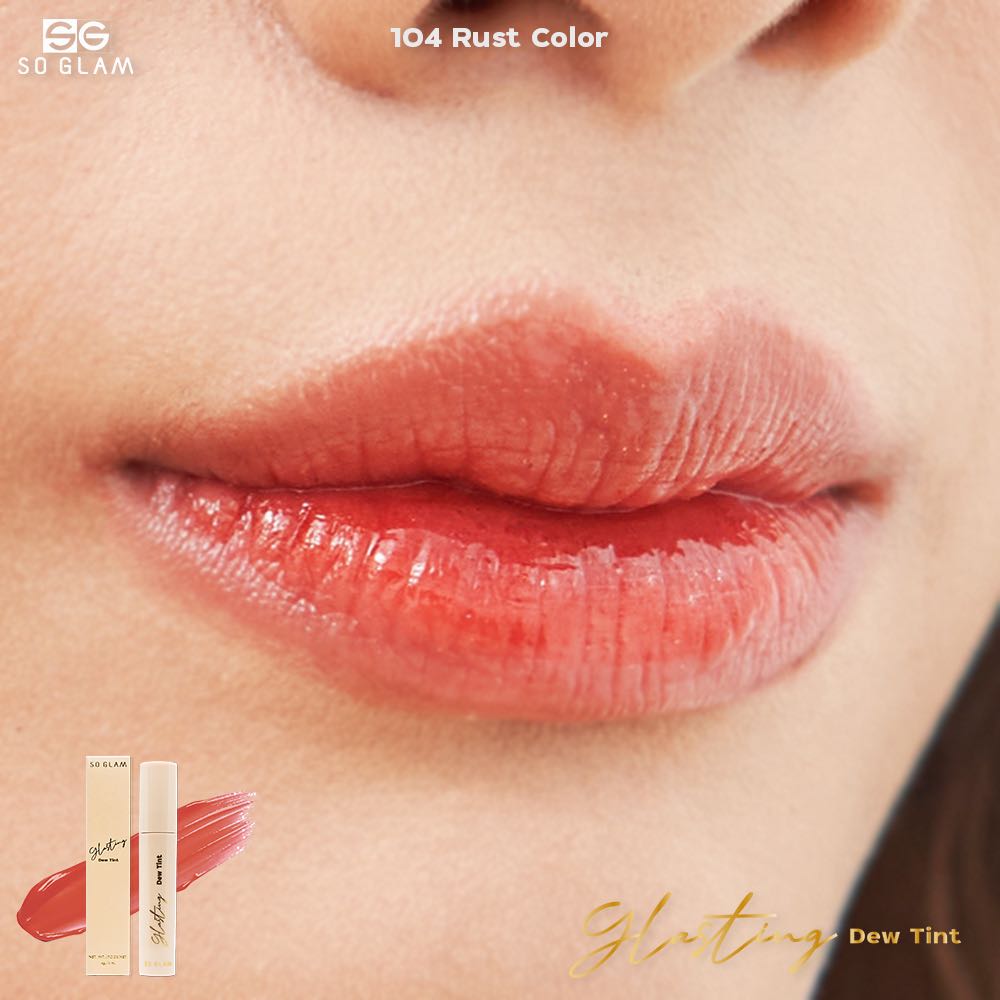 SO GLAM GLASTING DEW TINT 104 RUST COLOR