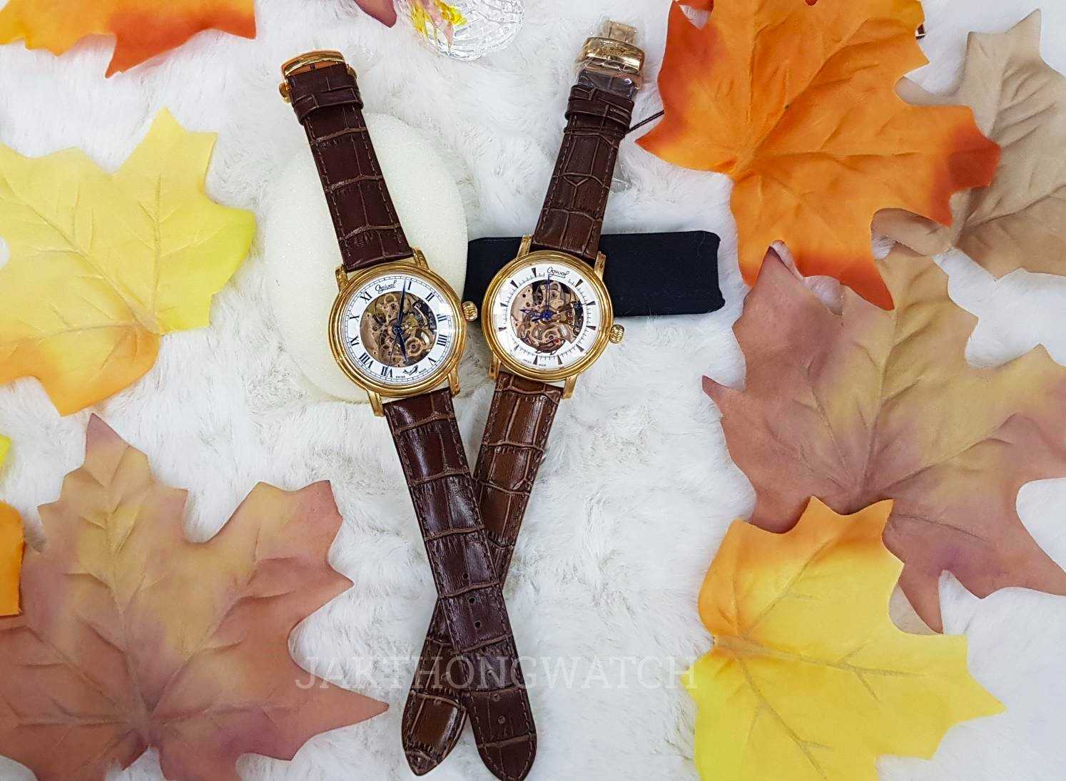 นาฬิกาข้อมือ OGIVAL Automatic Skeleton 358-61-6445 / 358-61-7562 หน้าเปลือย ขนาด 40mm.