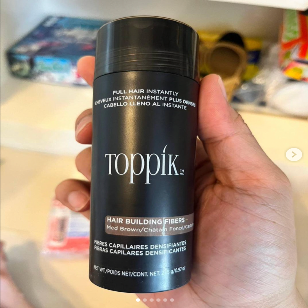 Toppik Hair Building Fiber ผงไฟเบอร์ ปิดผมบาง ทั้งชายและหญิง ช่วยให้ผมดูหนาขึ้น เป็นธรรมชาติมากขึ้น