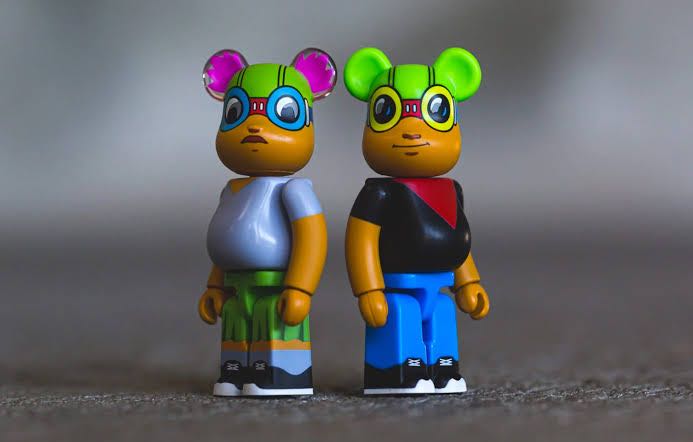 Bearbrick x Hebru Brantly Fly Boy & Hebru Lil Mama 400%