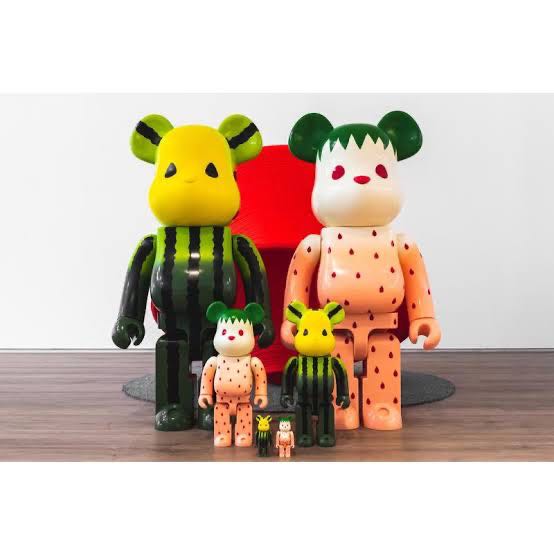 BE@RBRICK x Clot Melon & Strawberry Fruit Series 400% 2pcs Set