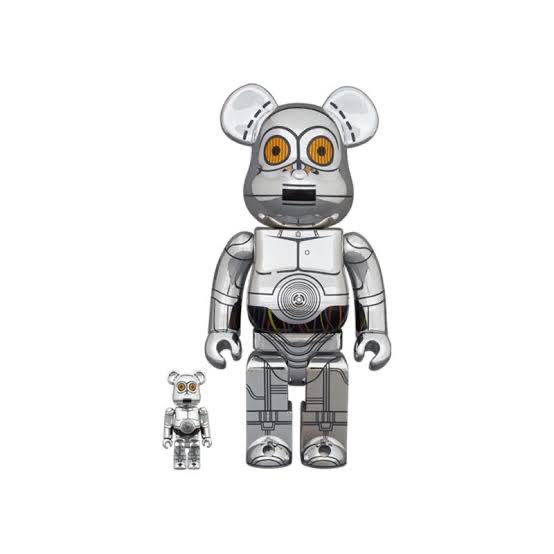 Bearbrick TC-14 (C-3PO Sliver) 400/100