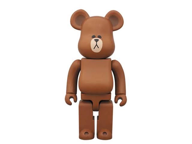 Bearbrick Line Brown 400%