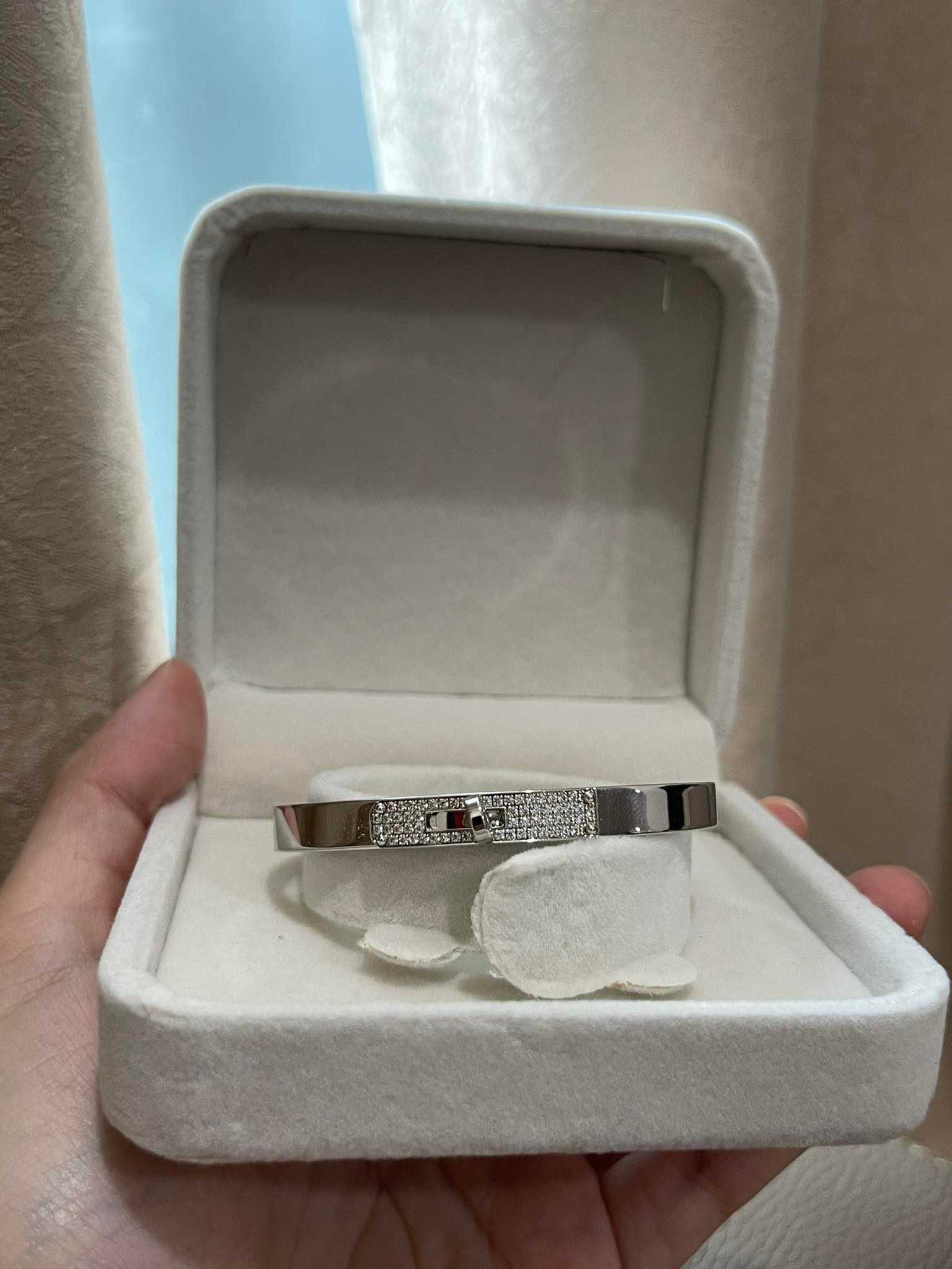 กำไล kelly sz 16/17 cm สีwhite gold