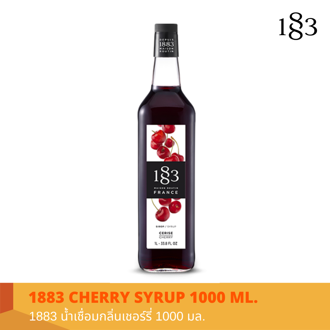 1883 CHERRY FLAVORED SYRUP 1000 ml.