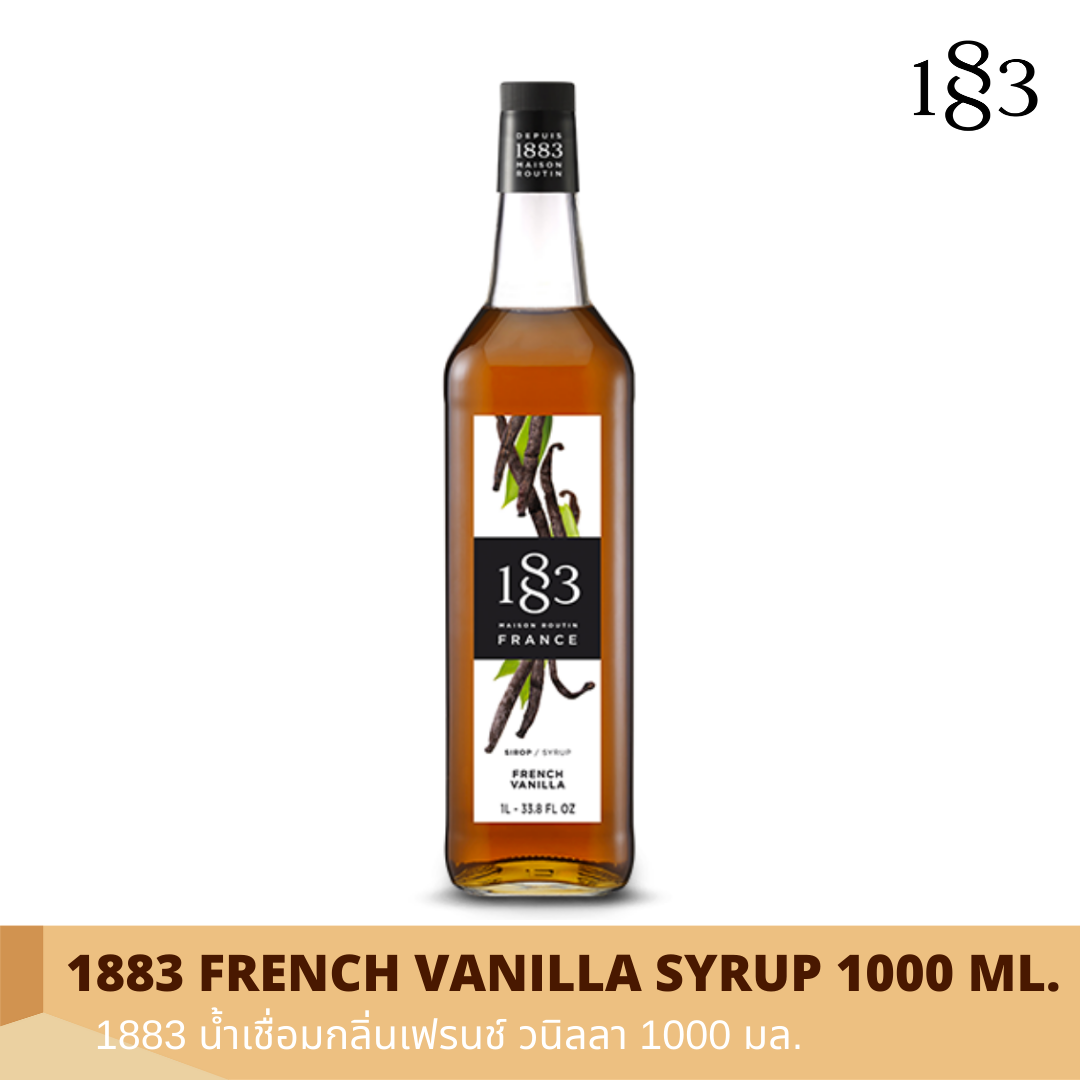 1883 FRENCH VANILLA FLAVORED SYRUP 1000 ml.