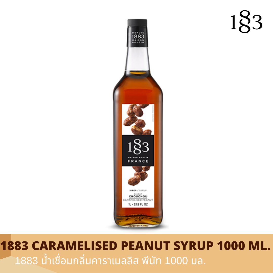1883 CARAMELISED PEANUT FLAVORED SYRUP 1000 ml.