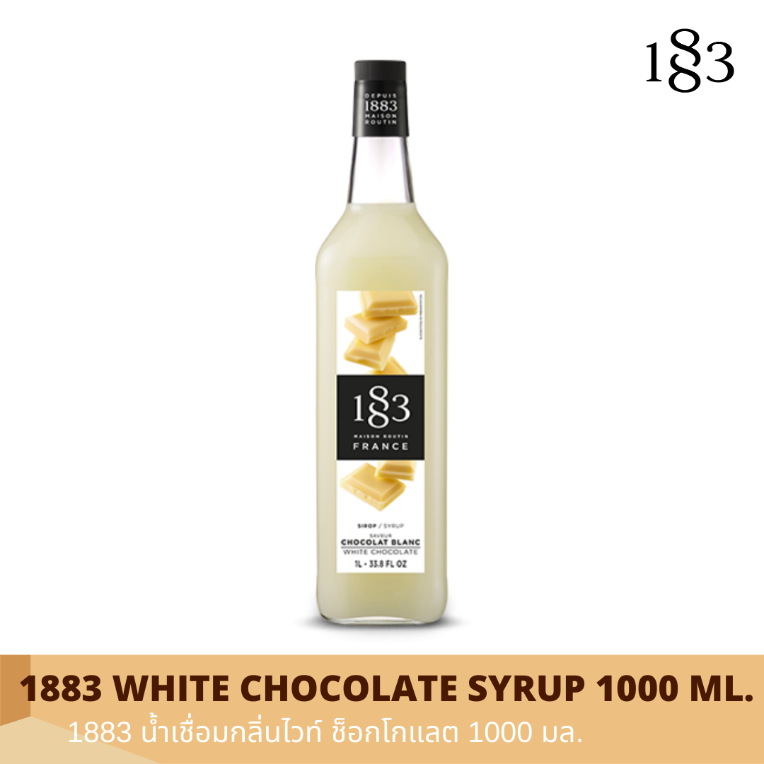 1883 WHITE CHOCOLATE FLAVORED SYRUP 1000 ml.