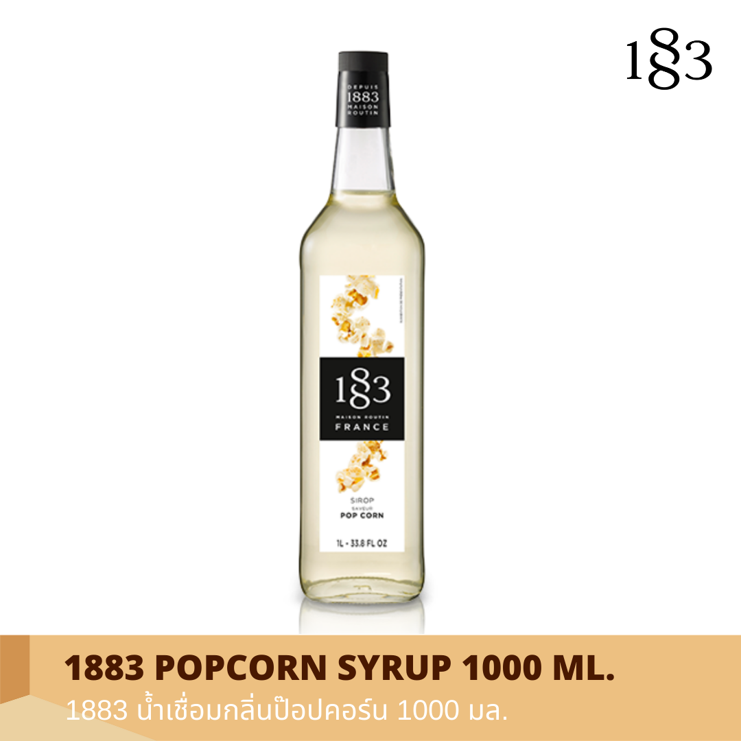 1883 POPCORN FLAVORED SYRUP 1000 ml.