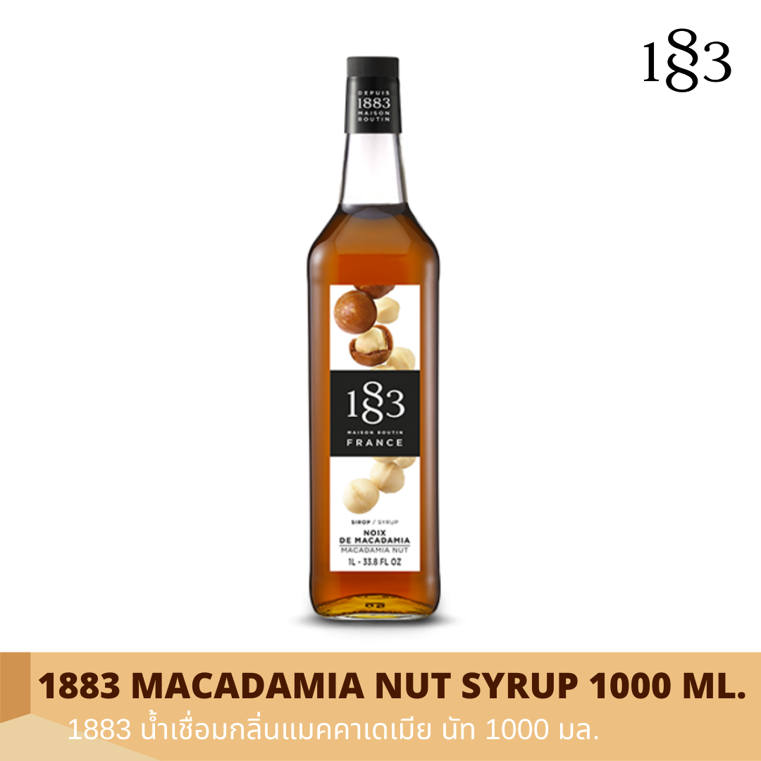 1883 MACADAMIA NUT FLAVORED SYRUP 1000 ml.