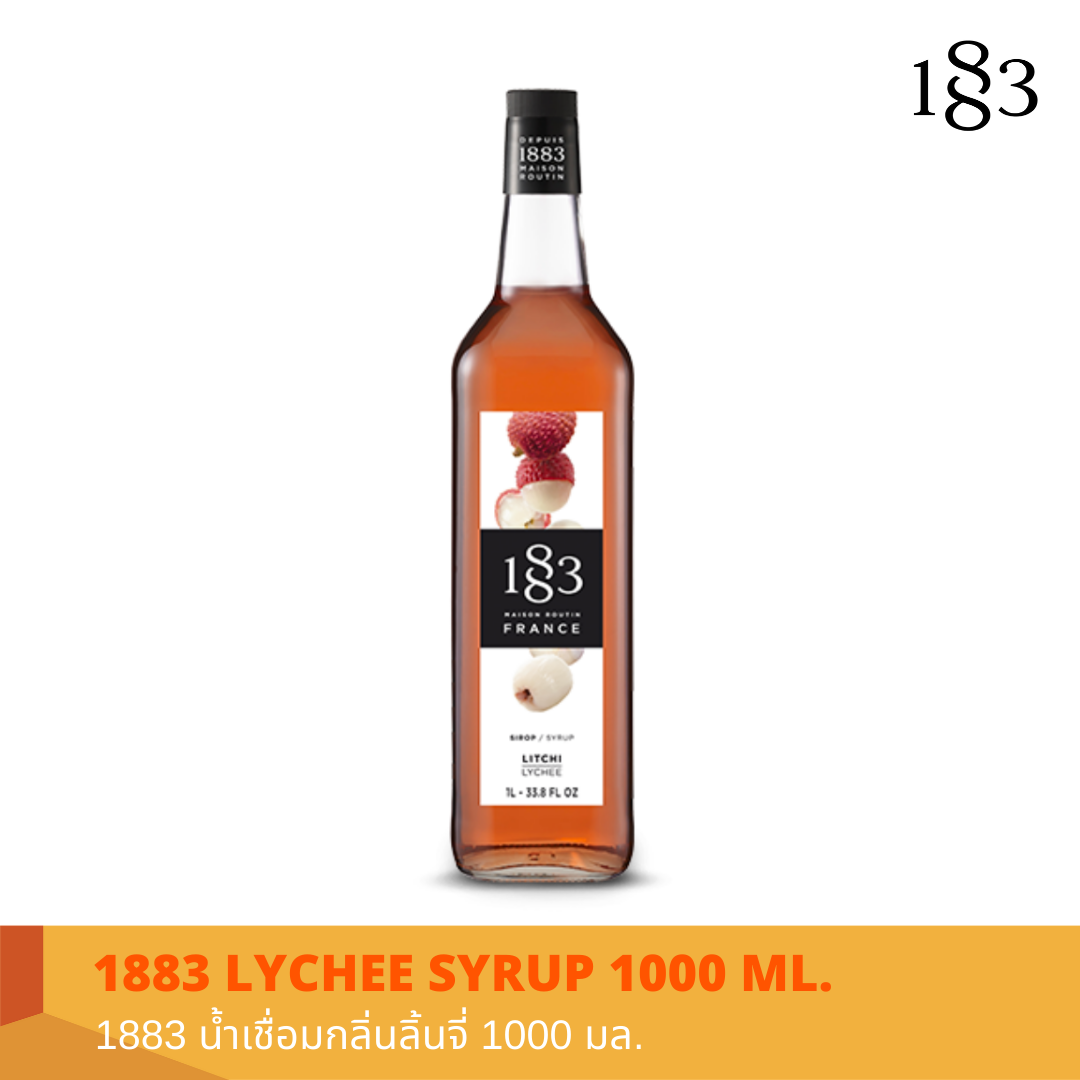 1883 LYCHEE FLAVORED SYRUP 1000 ml.