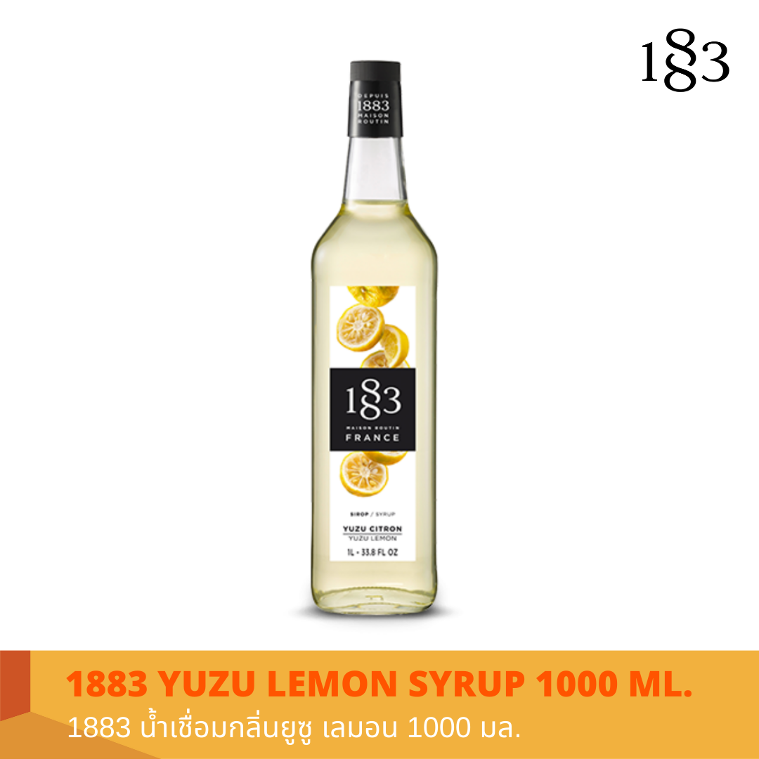 1883 YUZU LEMON FLAVORED SYRUP 1000 ml.
