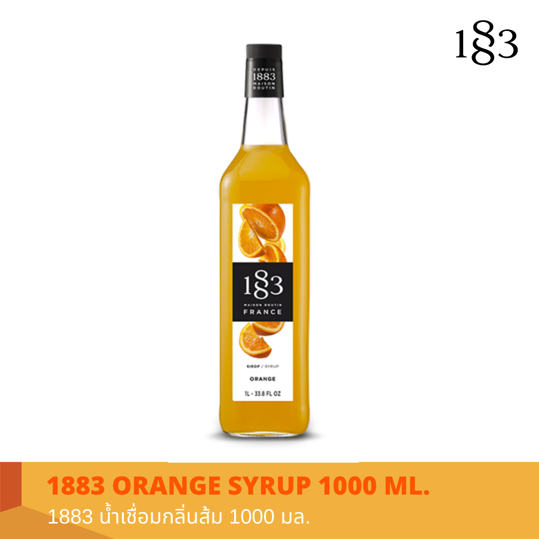 1883 ORANGE FLAVORED SYRUP 1000 ml.