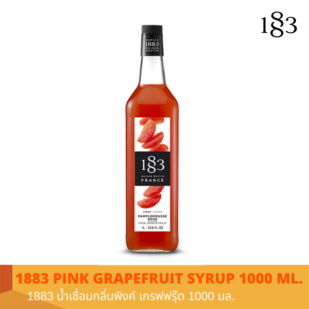 1883 PINK GRAPEFRUIT FLAVORED SYRUP 1000 ml.