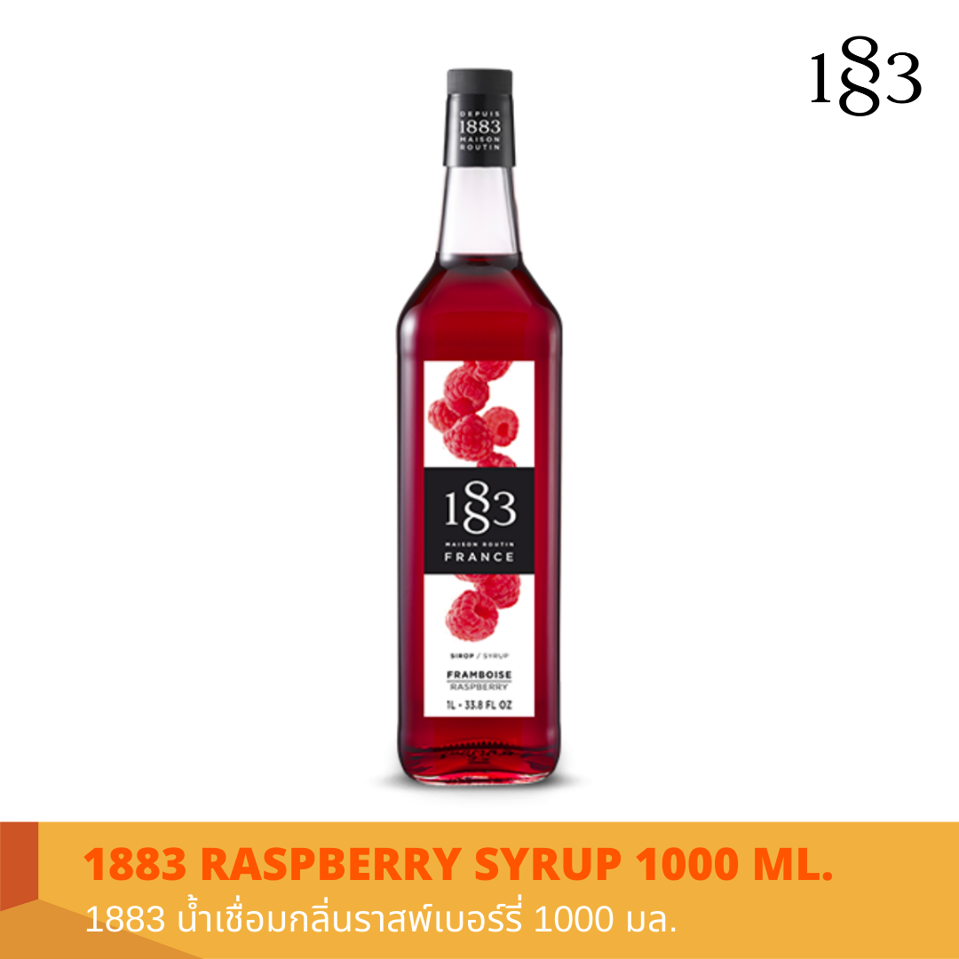 1883 RASPBERRY FLAVORED SYRUP 1000 ml.
