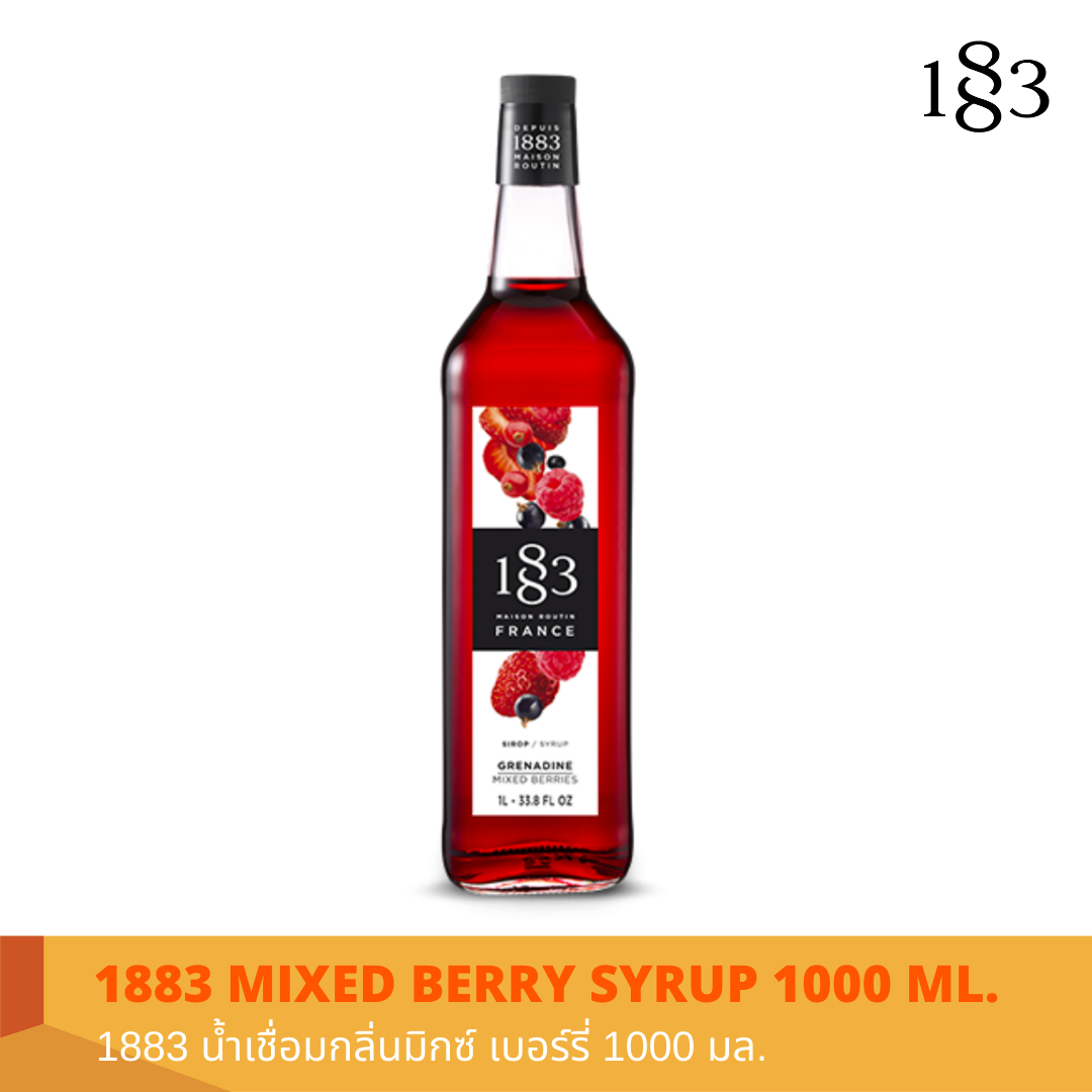 1883 MIXED BERRY FLAVORED SYRUP 1000 ml.