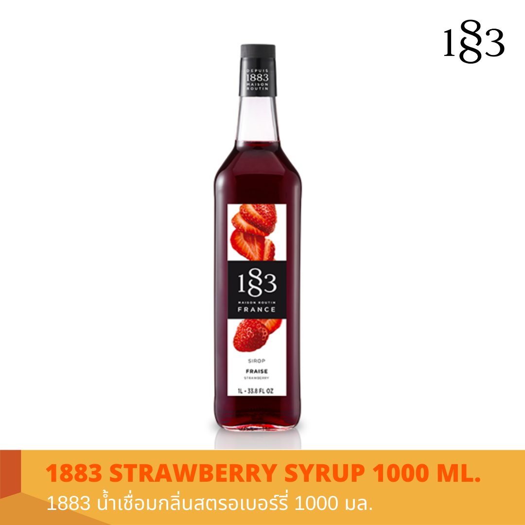 1883 STRAWBERRY FLAVORED SYRUP 1000 ml.