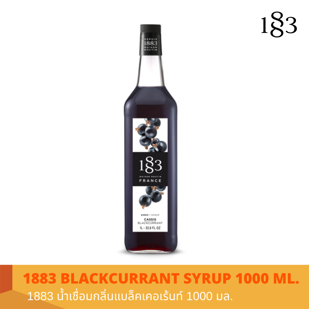 1883 BLACKCURRANT  FLAVORED SYRUP 1000 ml.