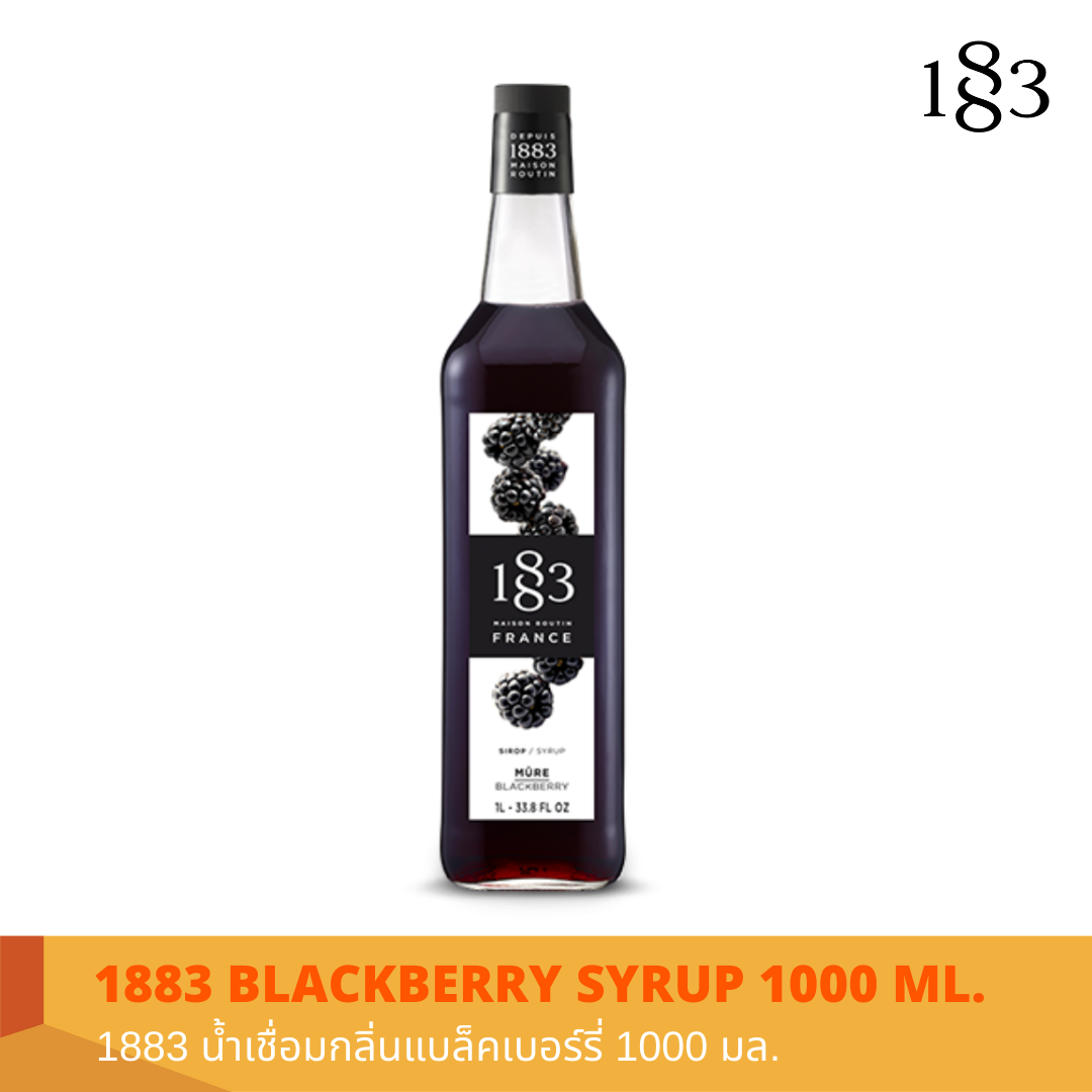 1883 BLACKBERRY FLAVORED SYRUP 1000 ml.