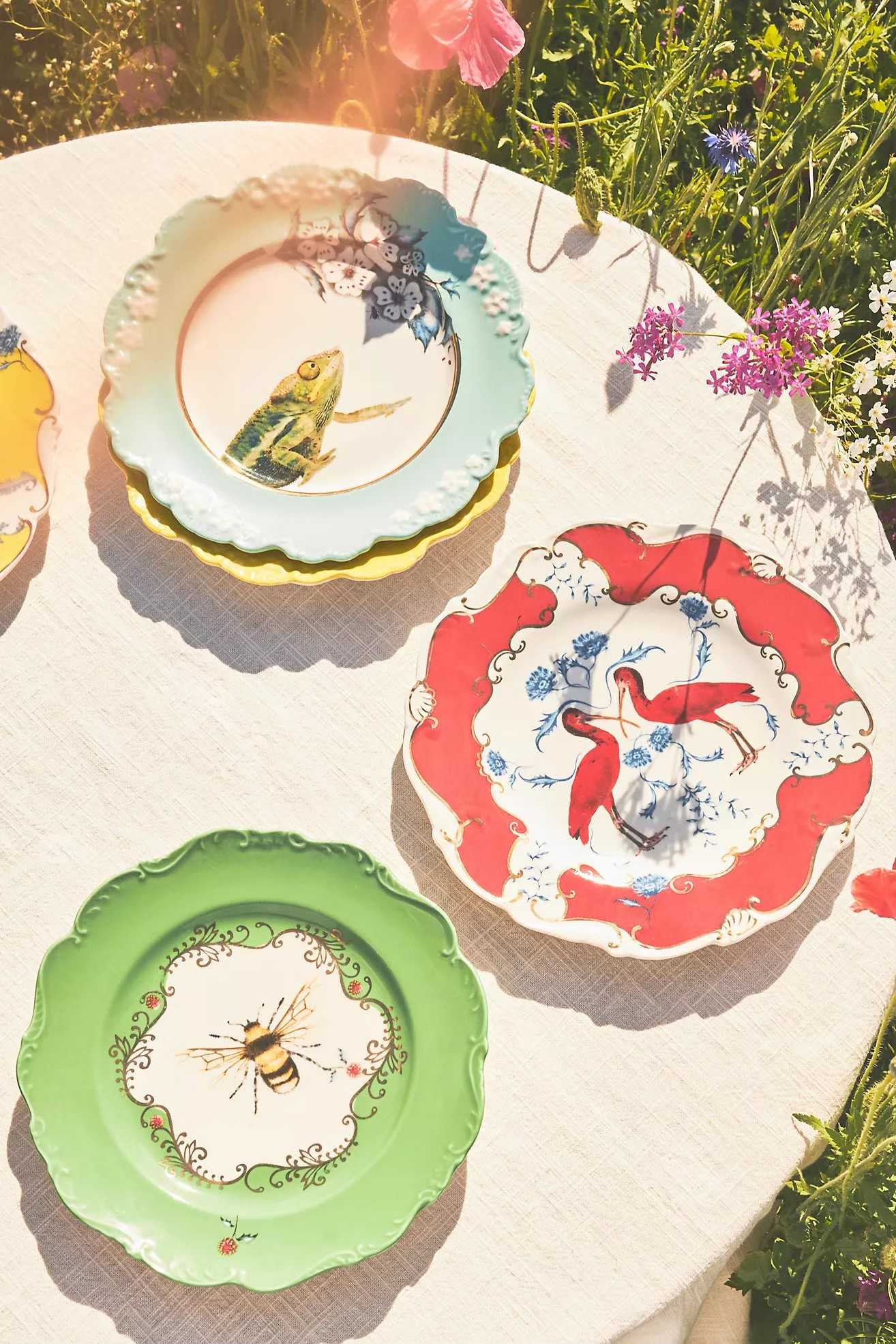 Lou Rota Nature Table Dessert Plate // จานลายน้องสัตว์ต่างๆ