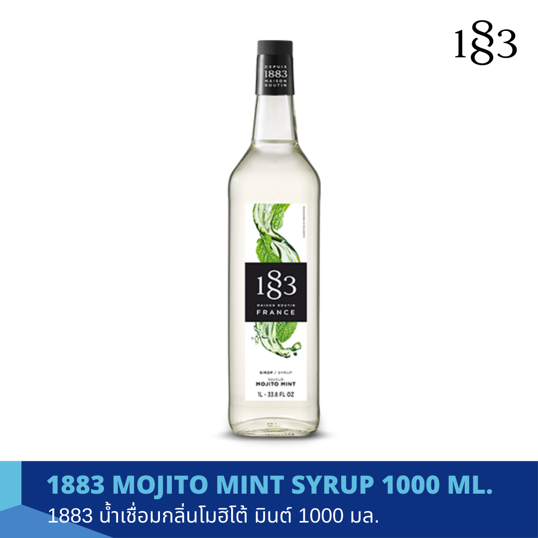 1883 MOJITO MINT FLAVORED SYRUP 1000 ml.