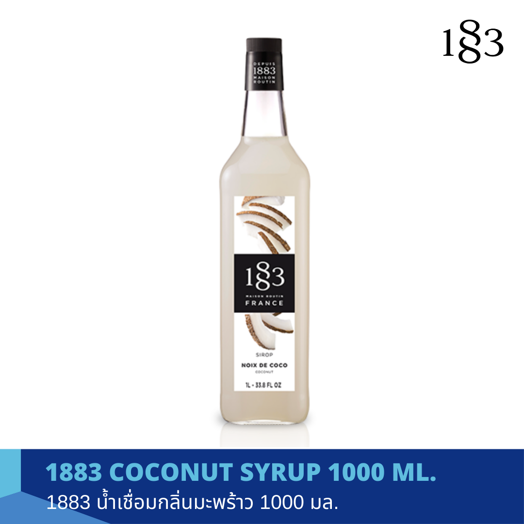 1883 COCONUT FLAVORED SYRUP 1000 ml.