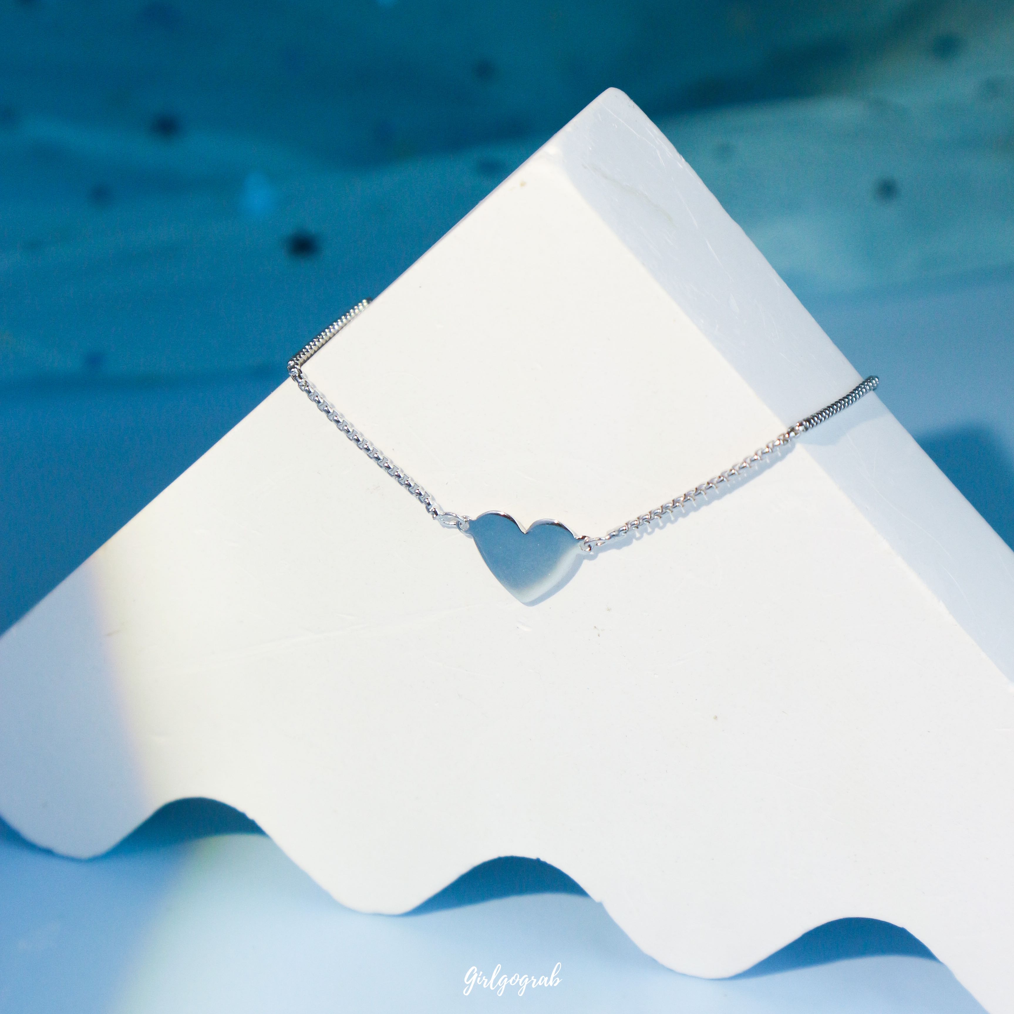 Sweet heart bracelet s925 สลักชื่อย่อได้