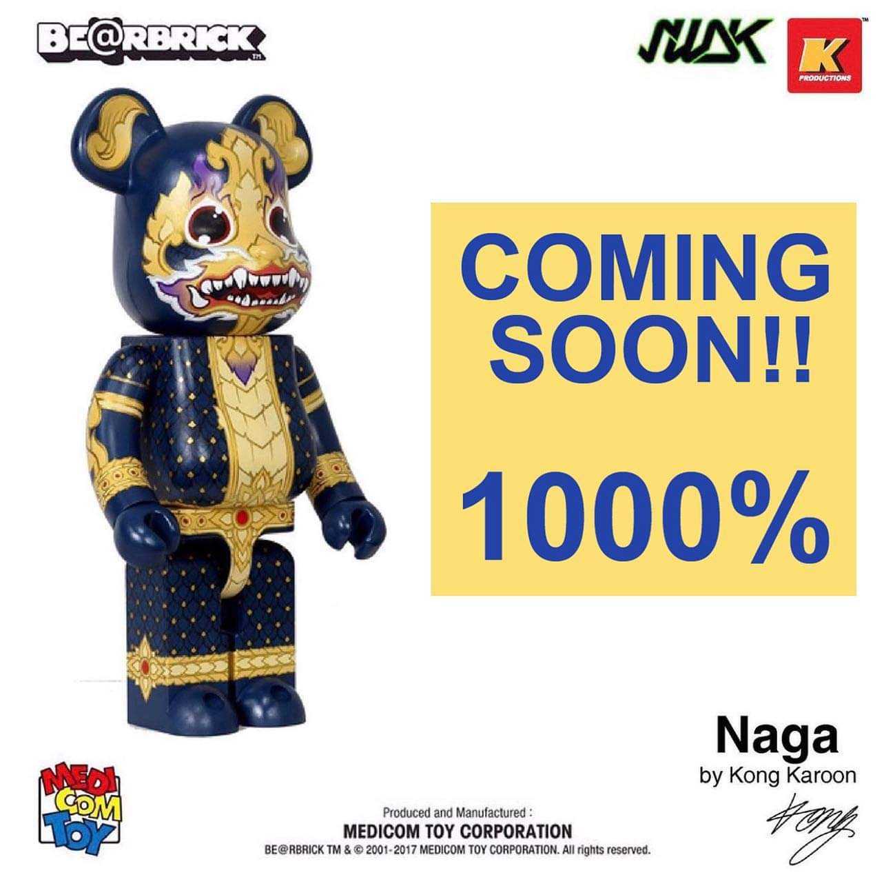 Be@rbrick Thailand Exclusive Naga 1000%