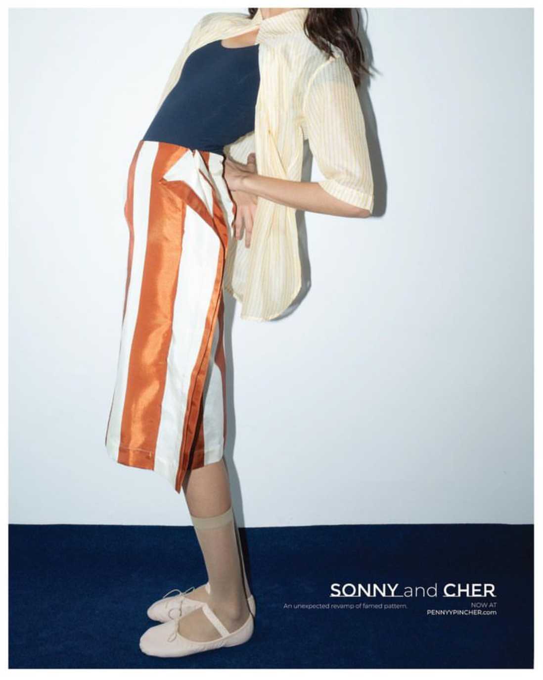 PENNYYPINCHER • CHER Striped Skirt
