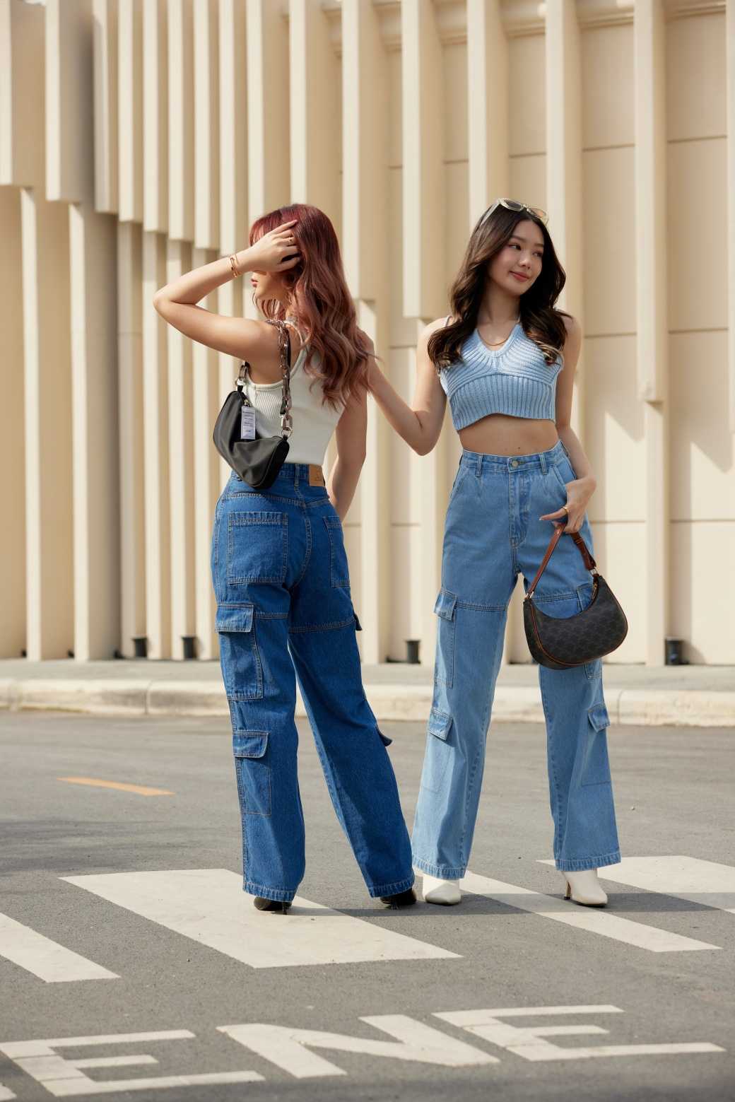 Sis 533 Cargo Jeans - Blue/Dark blue