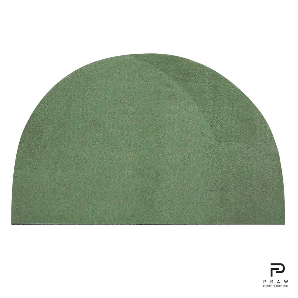 Praw Halfmoon พรมทรงครึ่งวงกลม มินิมอล สี Plain 55 x 85 cm