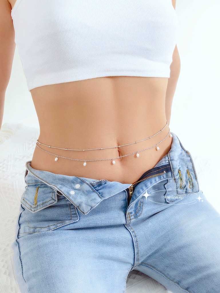 สร้อยคาดเอว-ไข่มุกหยดน้ำ