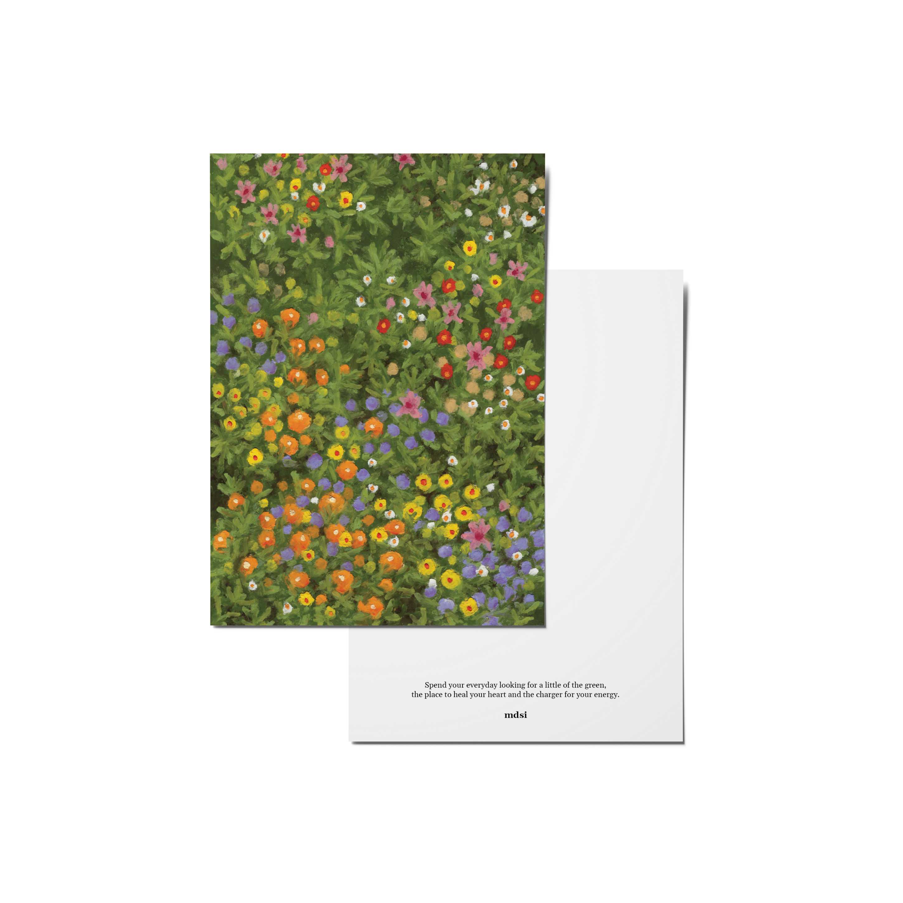 flower melody - postcard & poster