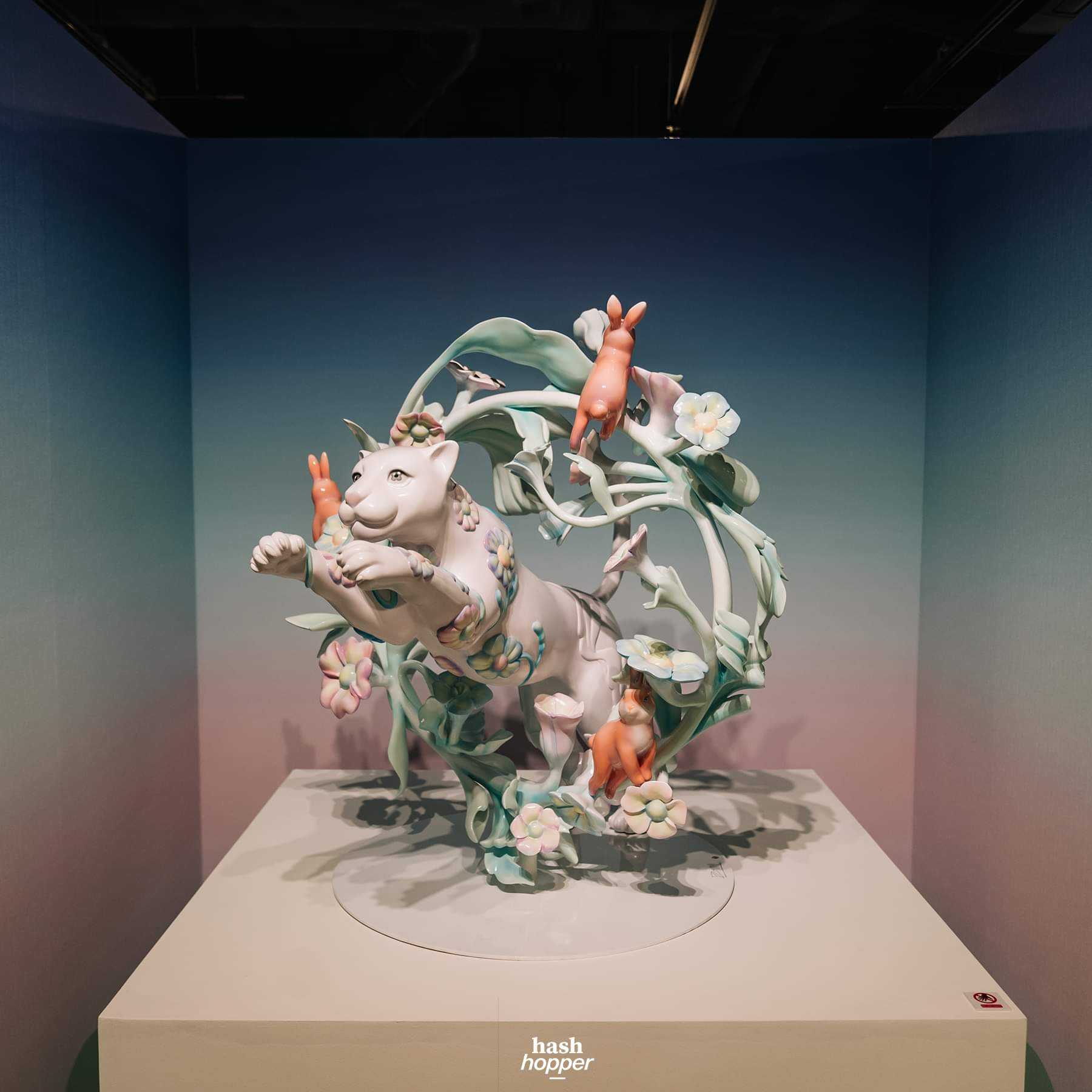 Pomme Chan Tiger Sculpture W1100 x D1000 x H970 mm