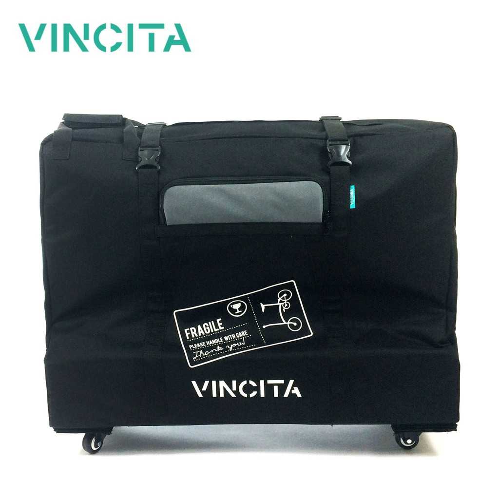 Vincita กระเป๋าจักรยานพับ 20 นิ้ว รุ่นสี่ล้อ (B132TD-BL)
