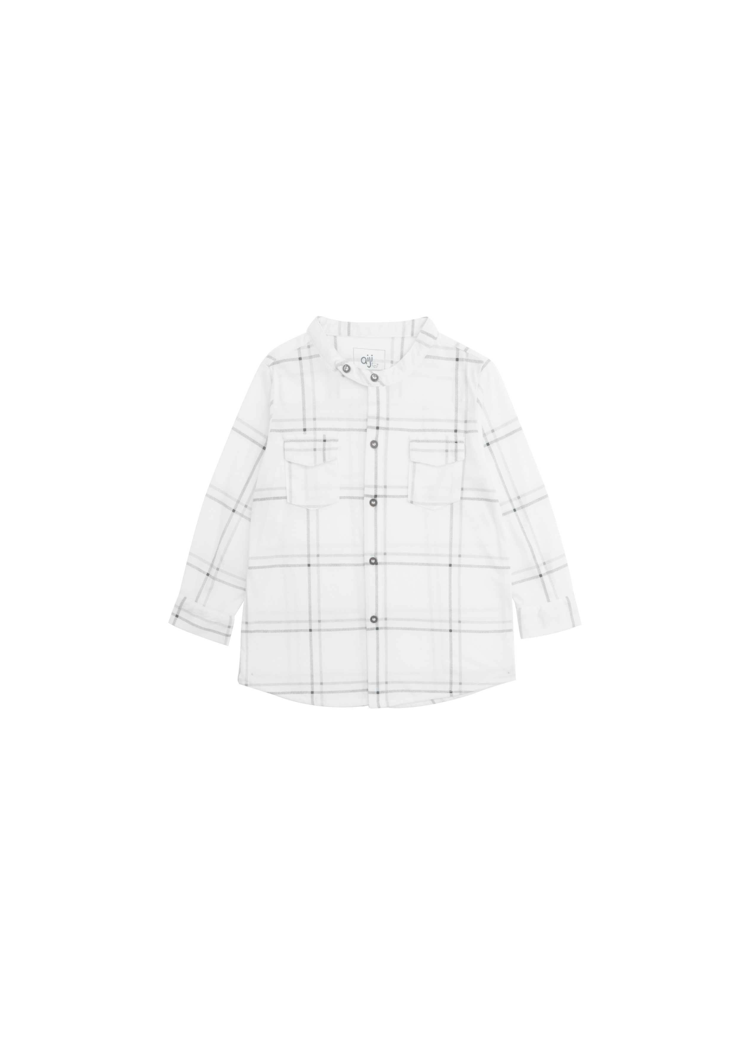 QueenCows Kids เสื้อแขนยาว Logan Top (White)