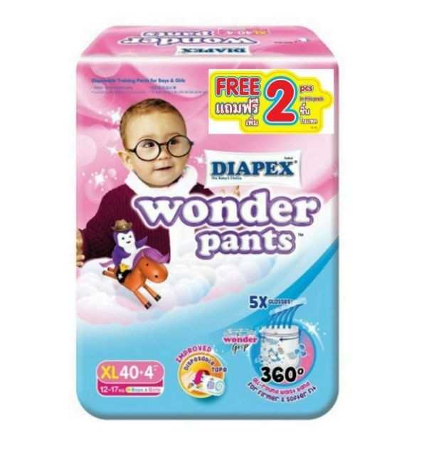 (แพ็คจัมโบ้ไซต์​XL)Diapex Wonder Pants แพมเพิสกางเกง​