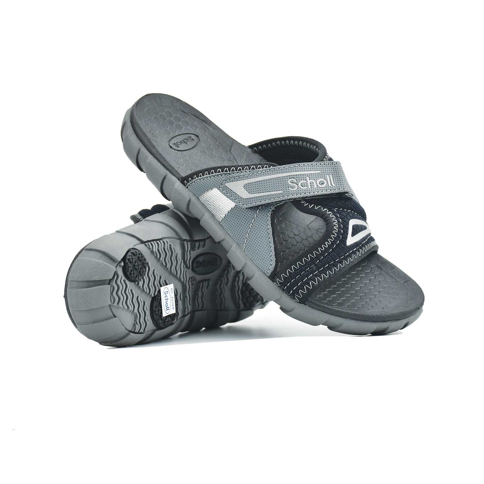 SCHOLL Basti Comfort Sandals -Grey [U] NEA รองเท้าแตะ ได้ทั้งชายและหญิง สกอลล์ แท้